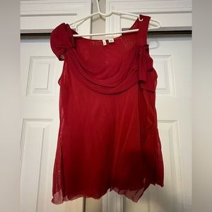 Red Moth Anthropologie top, XL